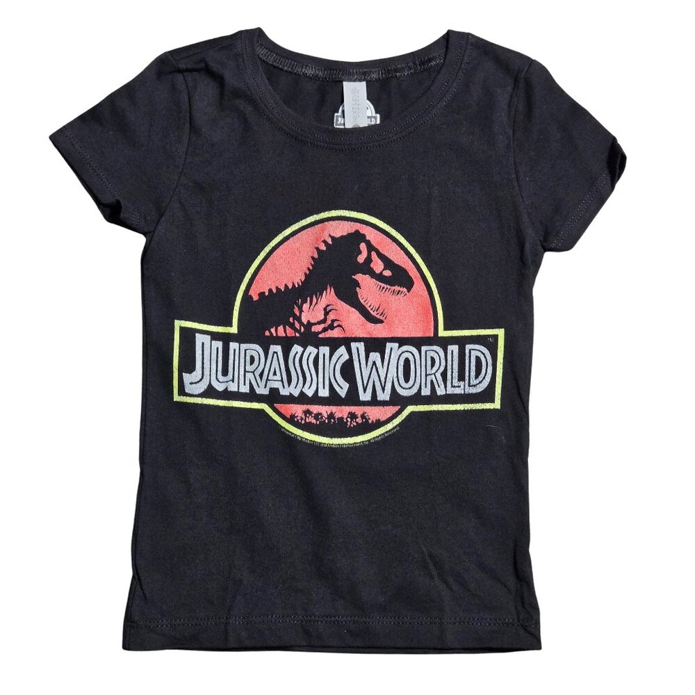 NWOT | Next Level Jurassic World T-Rex Logo Graphic T-Shirt | Size XS (3/4)